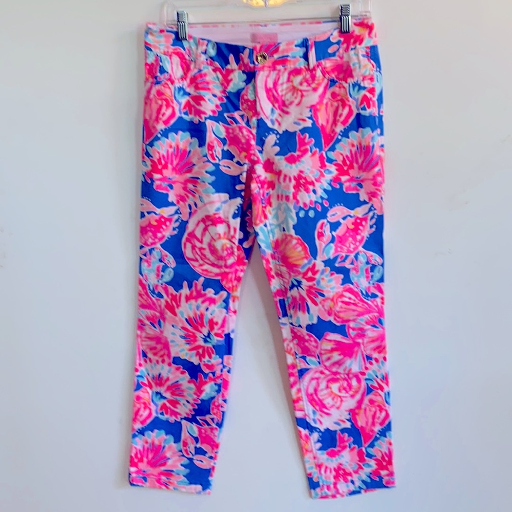 VEUC Lilly Pulitzer size 6 cropped pants